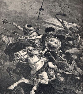The Huns who overcame the Roman Empire