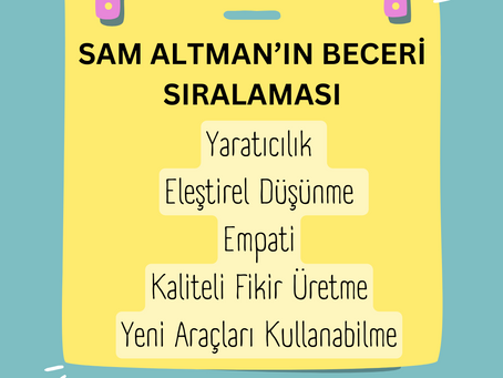 Sam Altman'ın Beceri Sıralaması