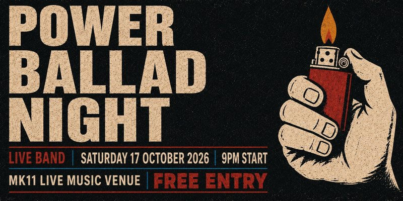ltimate Power Ballads LIVE - Free Entry