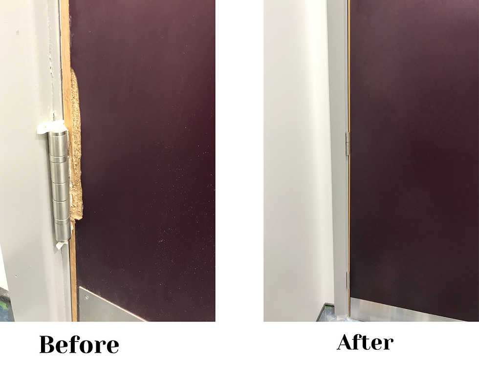 laminate surface repair completed in bathroom
