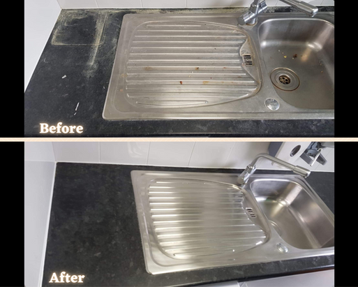 Kitchen sink worktop repair