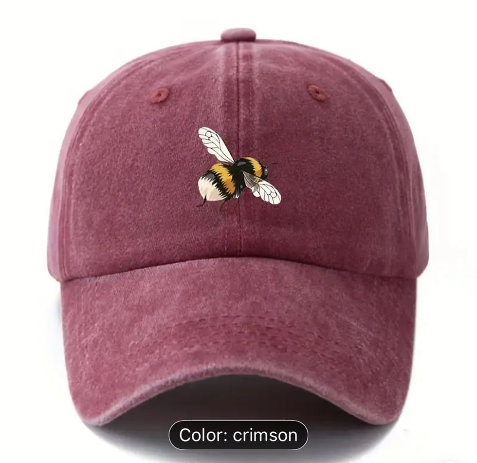 Crimson bee hat