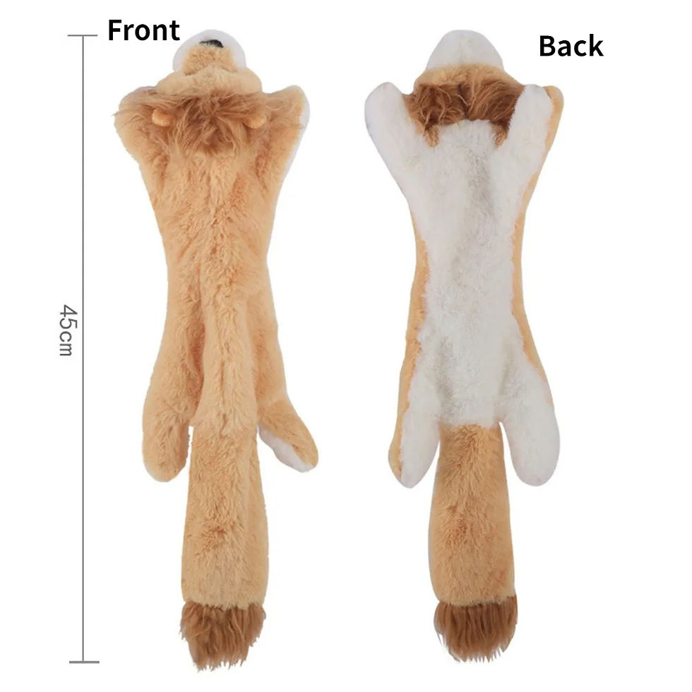 Thumbnail: No-Stuffing Squeaky Animal Dog Toy | Durable Plush Chew Toy