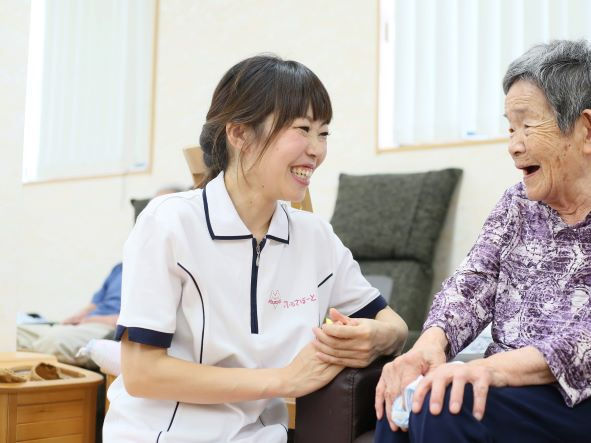 利用者さんも従業員も笑顔