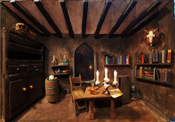 The haunted alchemists study