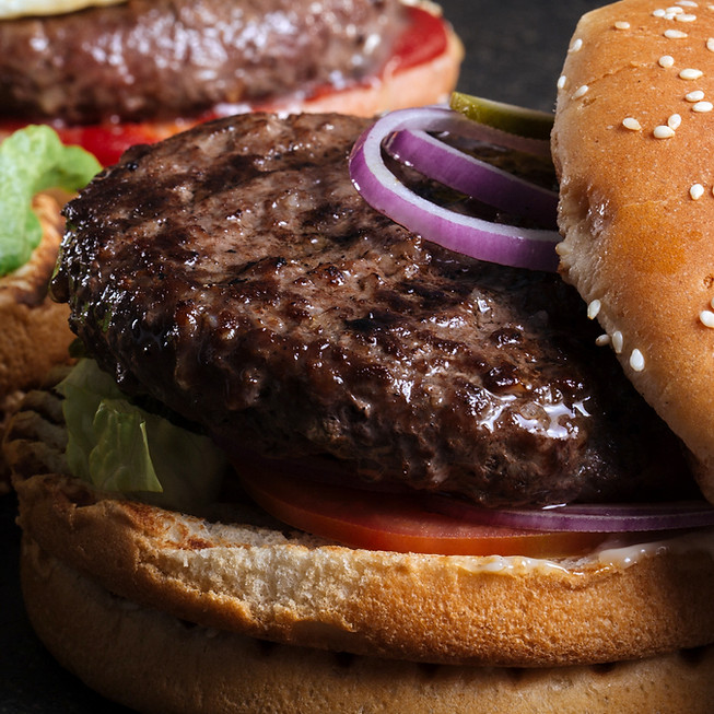 Two Delicious Hamburgers
