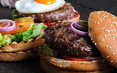 Two Delicious Hamburgers  