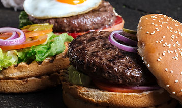 Two Delicious Hamburgers