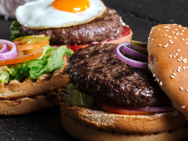 Two Delicious Hamburgers