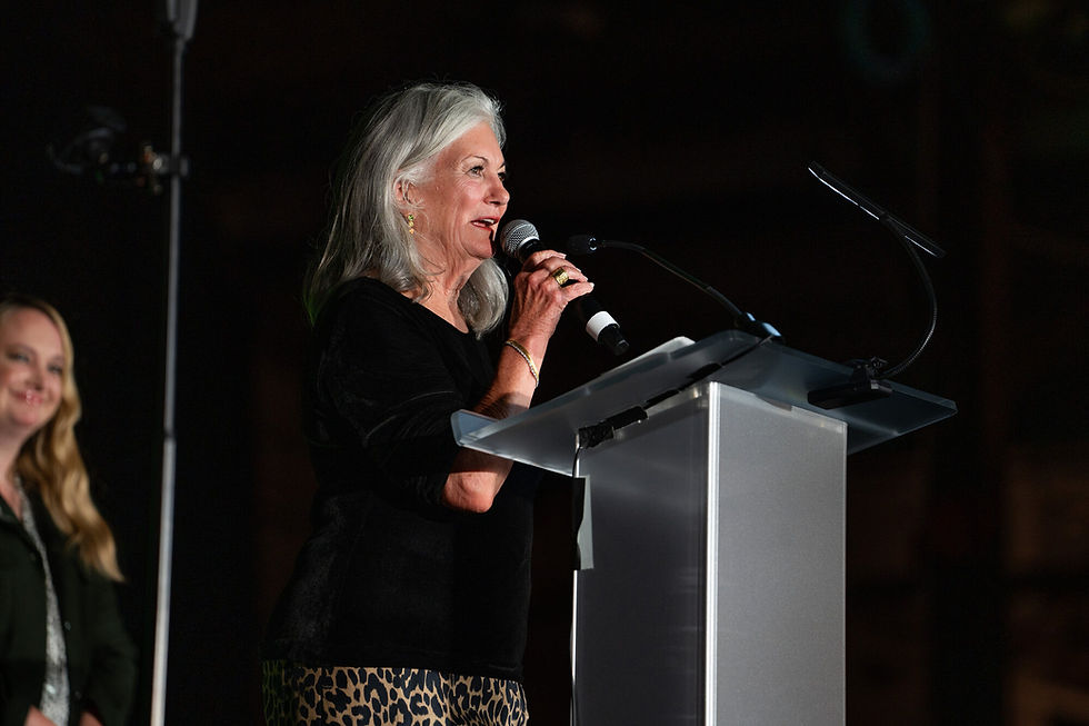 Event host addressing guests at the Dallas Zoo Zoo To Do gala in Dallas