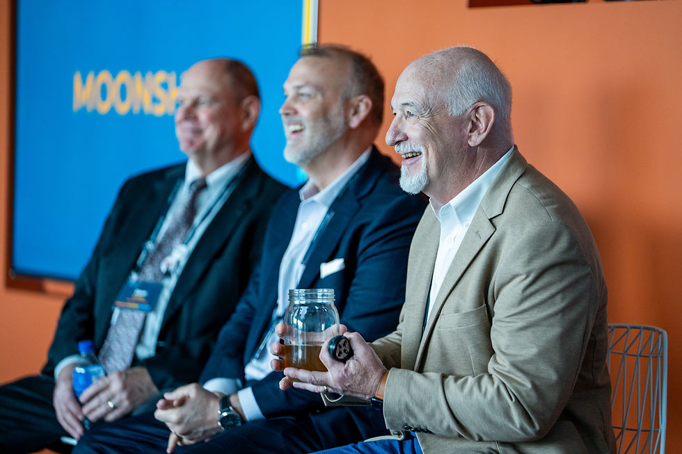 Panelists during a discussion at the Business Transitions Summit in Northlake, TX