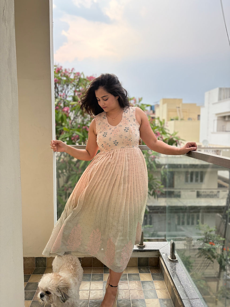 Thumbnail: Maya mul chanderi dress
