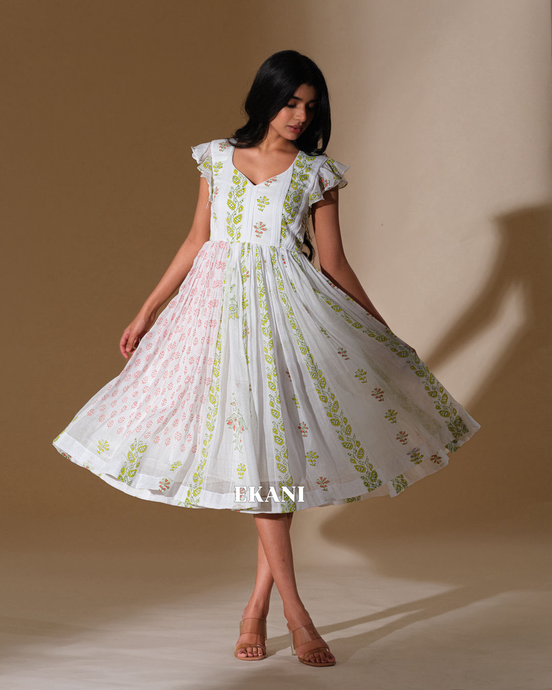Mehr multi colour printed dress