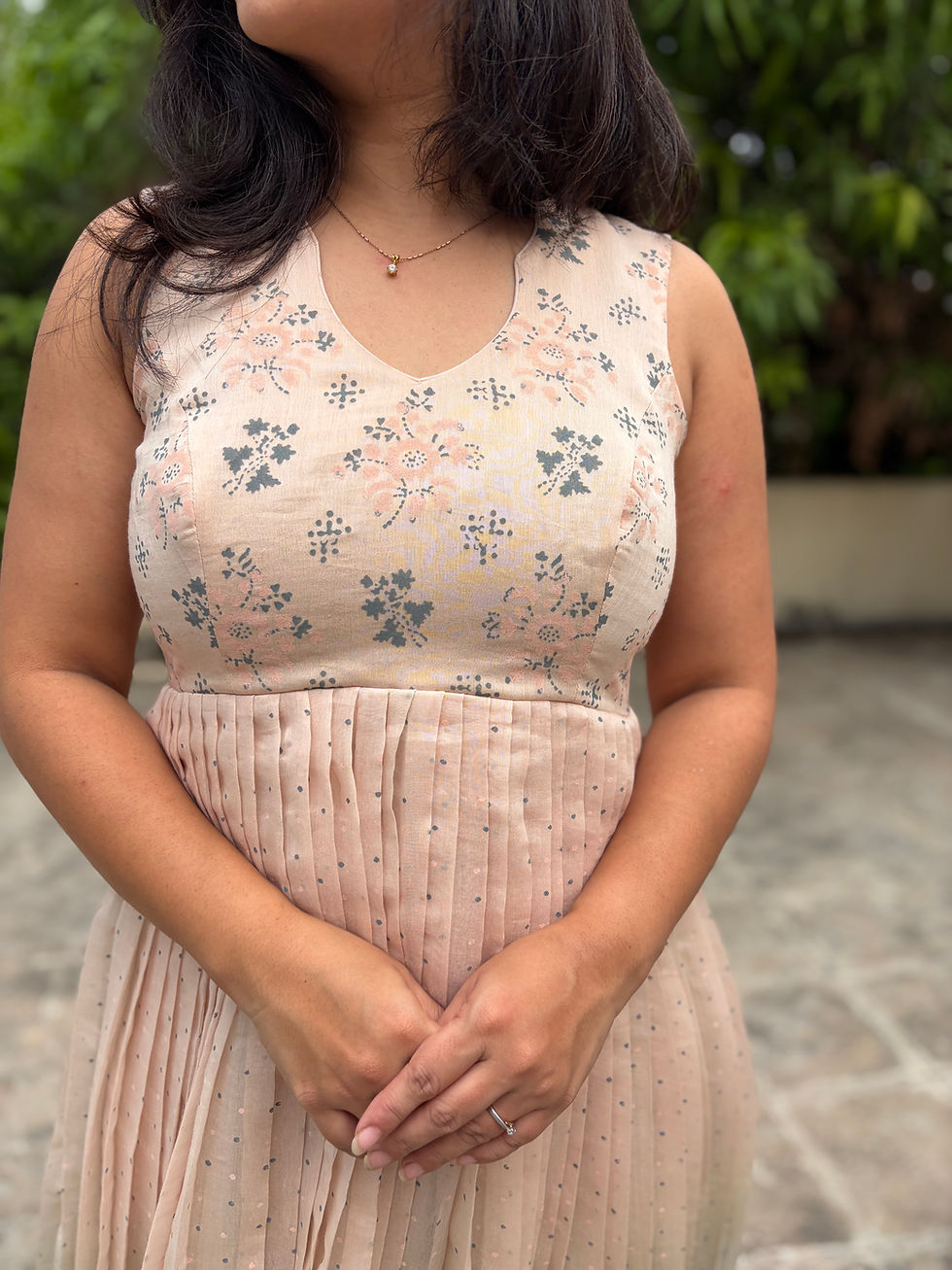 Thumbnail: Maya mul chanderi dress