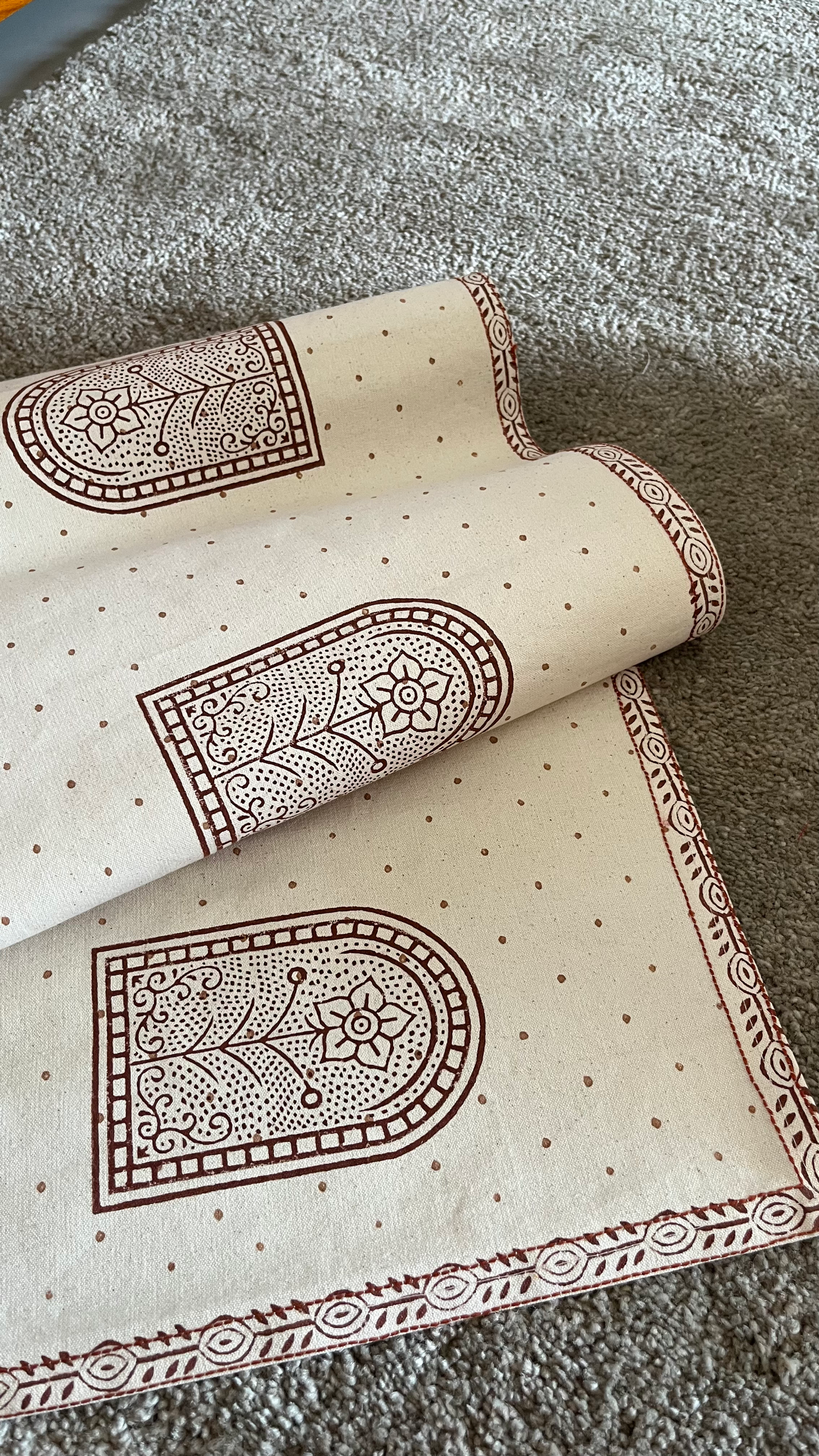 Signature printed table runner