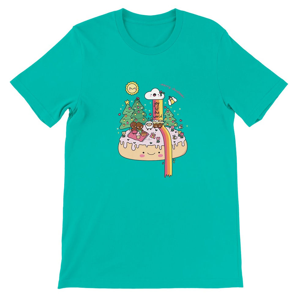 Thumbnail: Kawaii Christian Christmas T-shirt | Bella + Canvas 3001