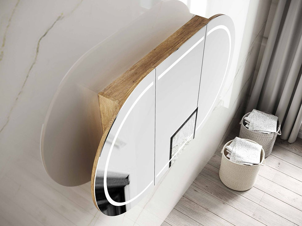 Thumbnail: Otti - LED-BOSV1275N-Bondi - Natural Oak Shaving Cabinet-1200mm x 750mm #65