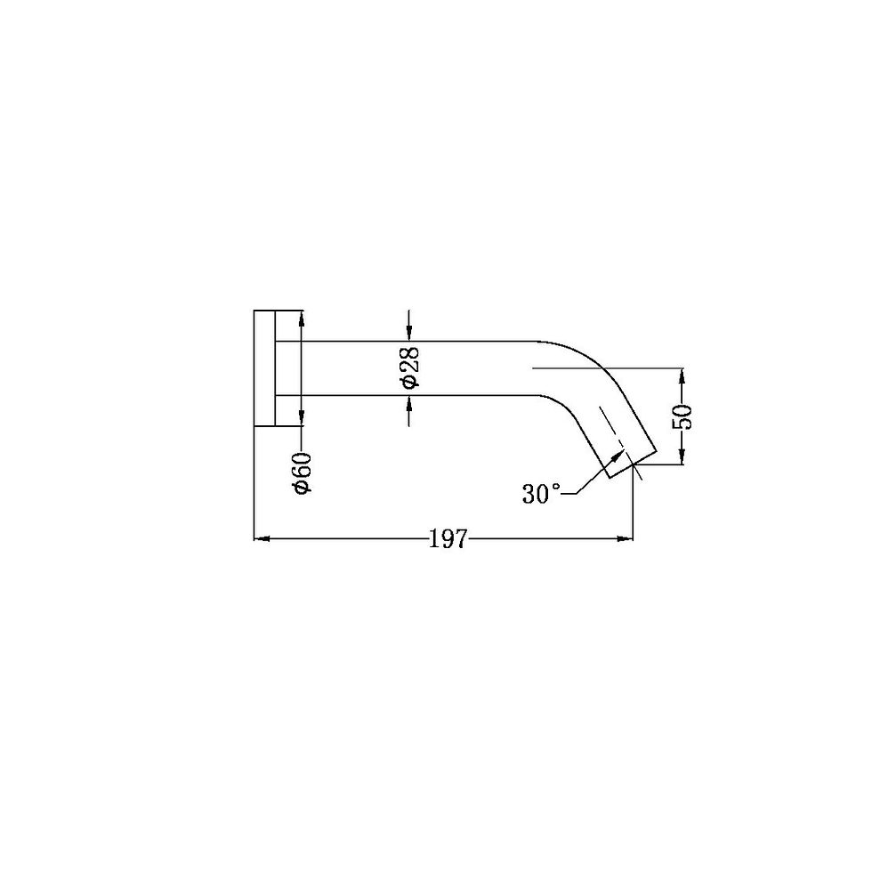Thumbnail: MECCA WALL MOUNT SENSOR TAP MATTE WHITE (NR401MW)