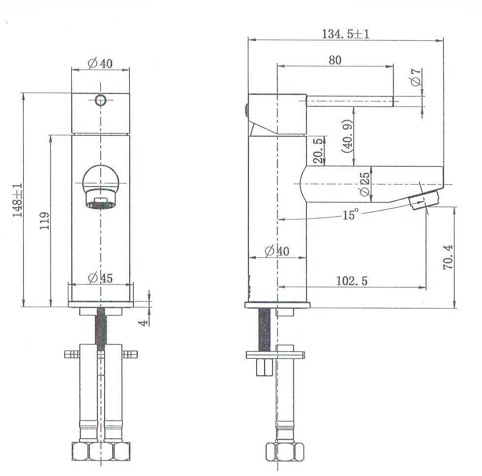 Thumbnail: Modern National - A-GR001B - Basin Mixer  #109