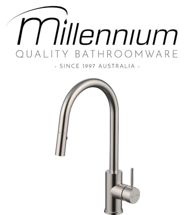 Thumbnail: Millennium Tapware 10117 Pullout Kitchen Mixer 15 Years Warranty #74