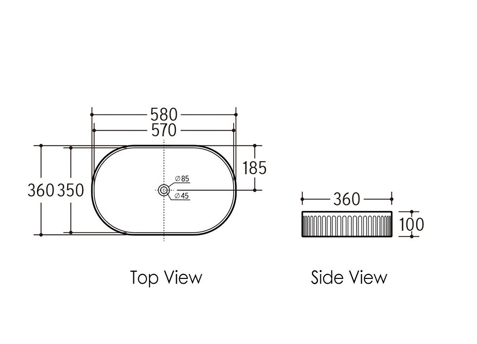 Thumbnail: Otti - OT5836-MW - Kensington Oval Matte White Basin #79