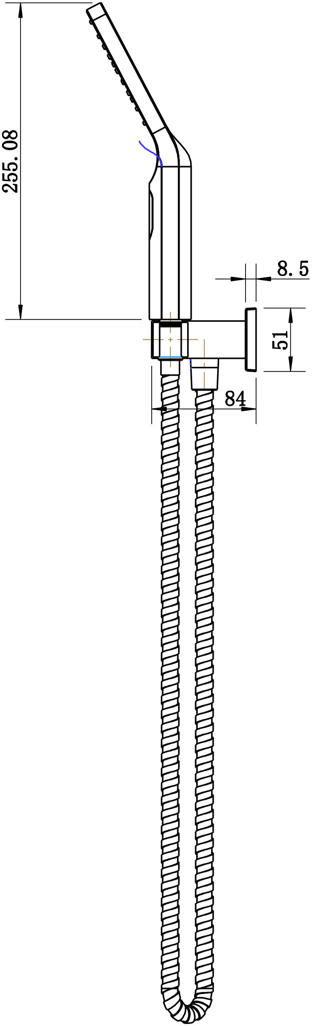 Thumbnail: Modern National - CHA081-0 - Hand Held On Bracket  #8