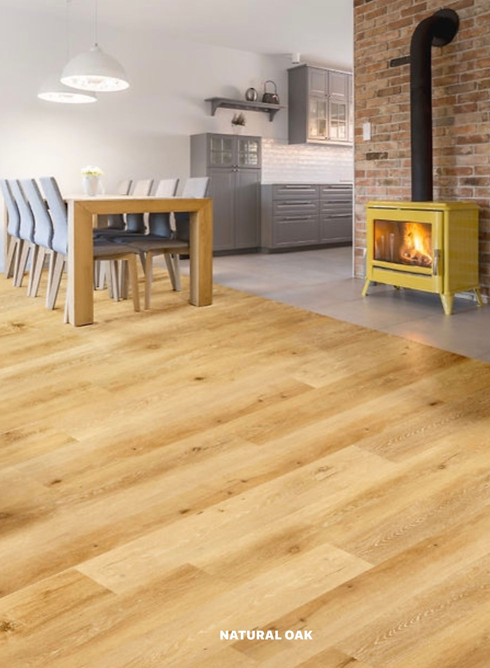 Thumbnail: Decoline - Woodstone European Oak - SPC - Hybrid 1500mm x 177mm In 7 Colours
