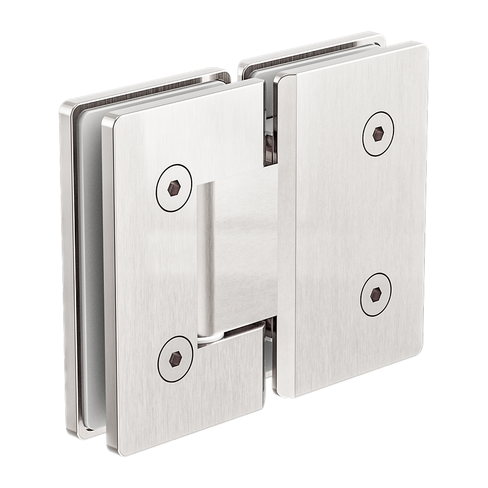 Thumbnail: 180 DEGREE GLASS TO GLASS SHOWER HINGE 10MM GLASS