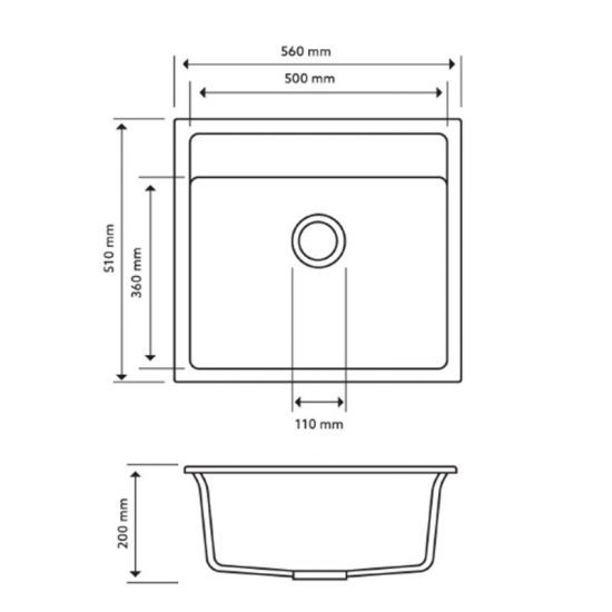 Thumbnail: Aquaperla - Carysil Granite Stone Sink In 3 Colours #104