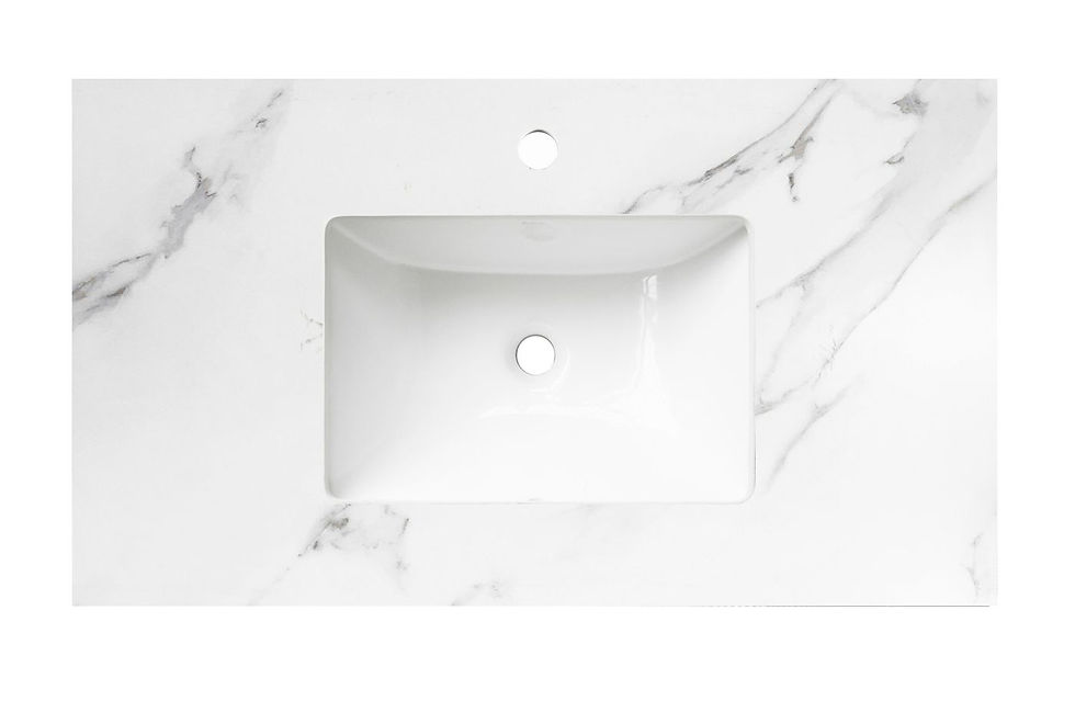 Thumbnail: Otti - HPM1200WCT -Hampton MKII -1200mm Matte White Vanity Incl Ceramic Top #188