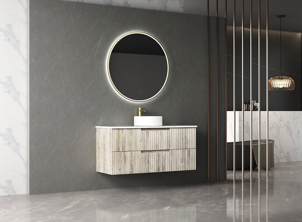 Thumbnail: Aulic Windsor LMWIN-900 Backlit Frameless LED Mirror #23
