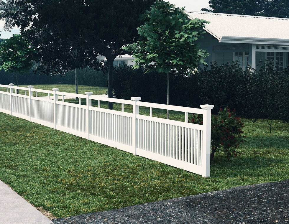 Thumbnail: Hamptons PVC Semi Privacy Fencing