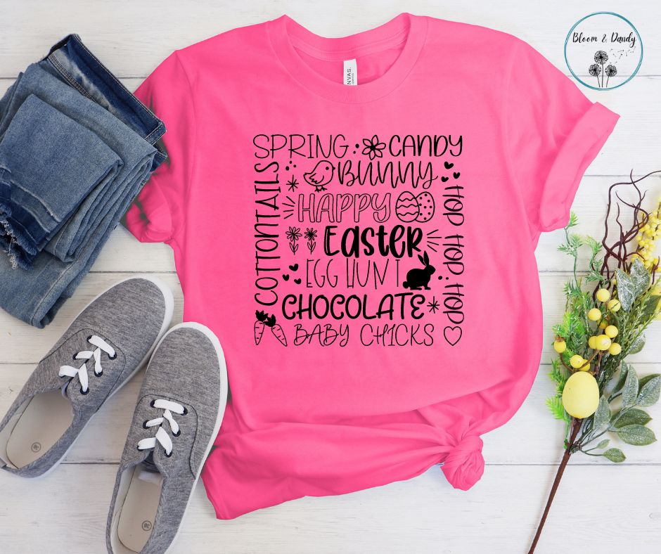 Happy Easter Vinyl Shirt