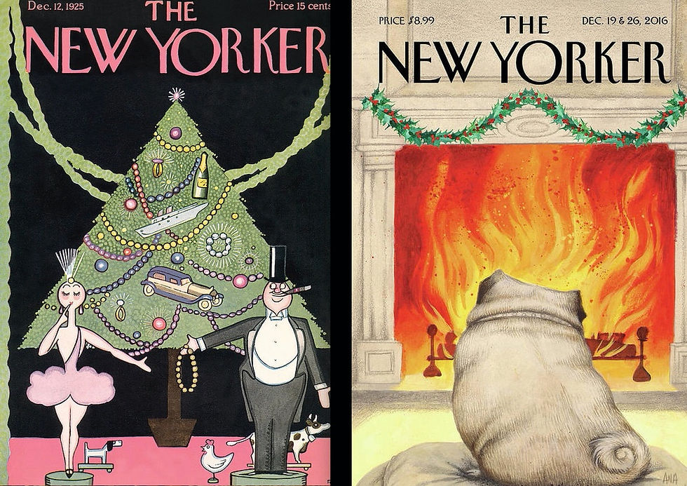 New Yorker Magazine Christmas Cover Art