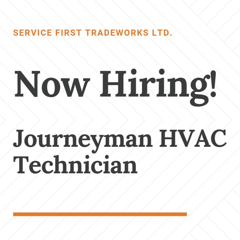 Now Hiring! Journeyman HVAC Technician