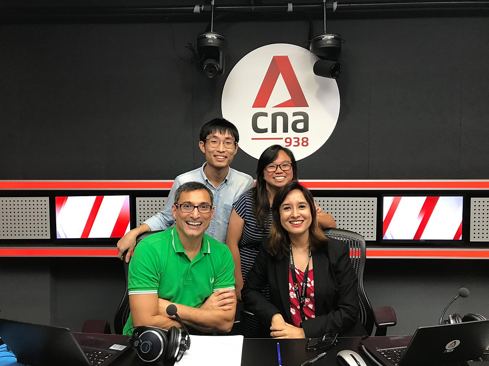 Hatch co-founders Victor Zhu and Yeoh Wan Qing with hosts Melanie Oliverio and Lance Alexander