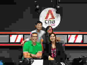 Hatch co-founders Victor Zhu and Yeoh Wan Qing with hosts Melanie Oliverio and Lance Alexander