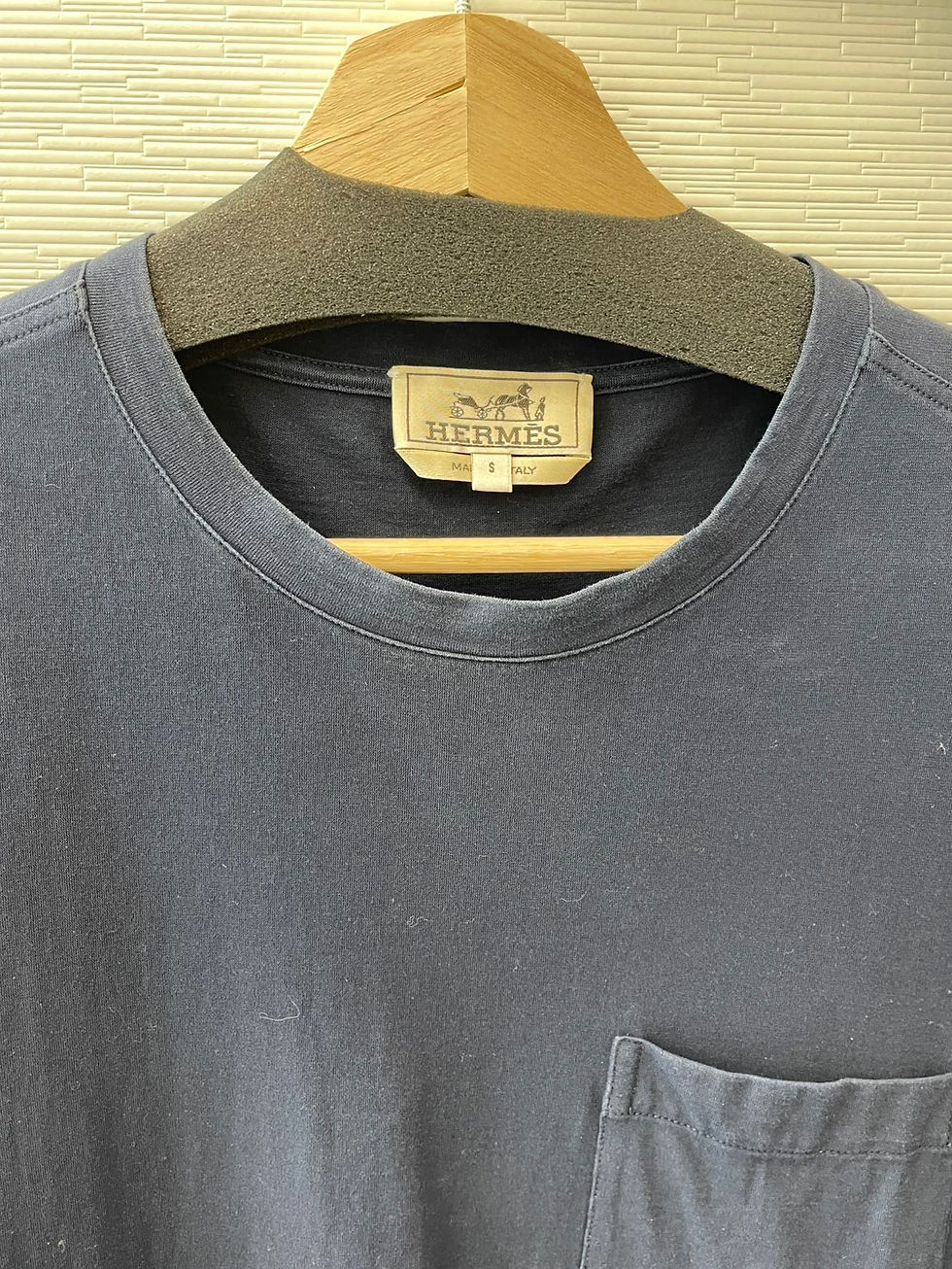 サムネイル： HERMES　ポケットTシャツ　＃S