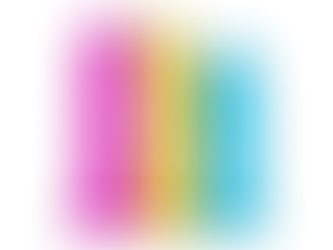 An 8-bit illustration of the three different NoFrillDos in pink, yellow and cyan
