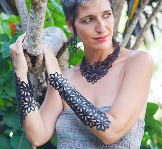 ARTcycle Bali upcycle rubber Earrings