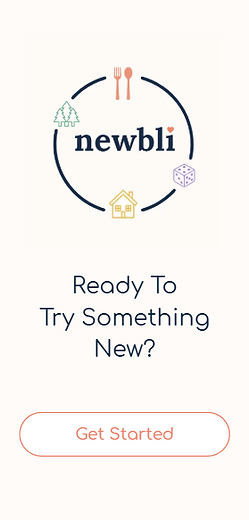 Concept for Newbli app homepage