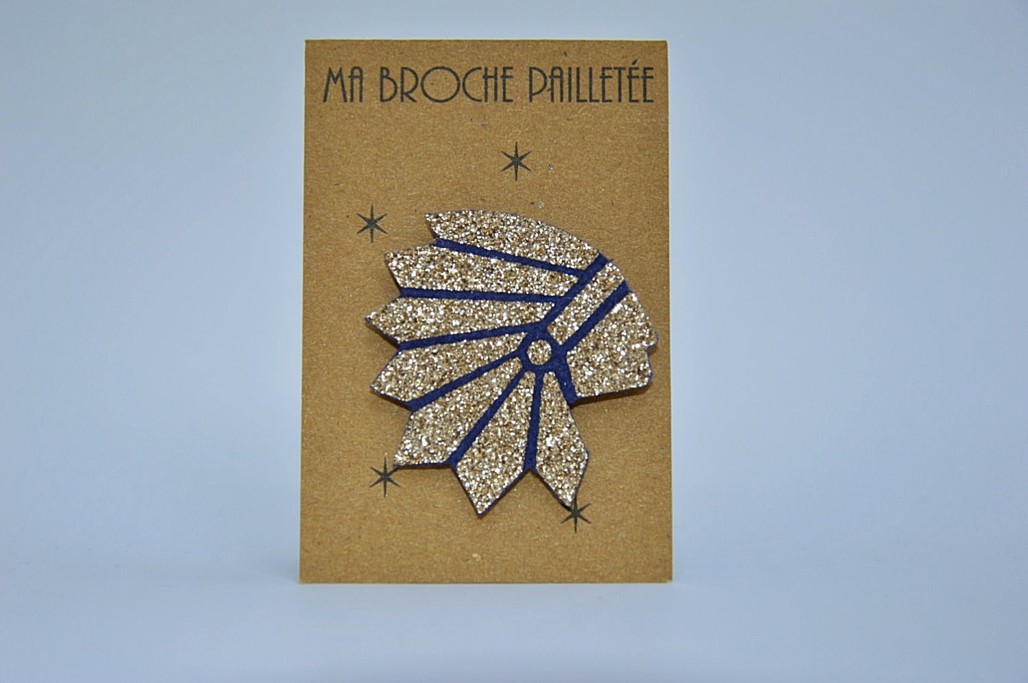 Broche indien cuivre