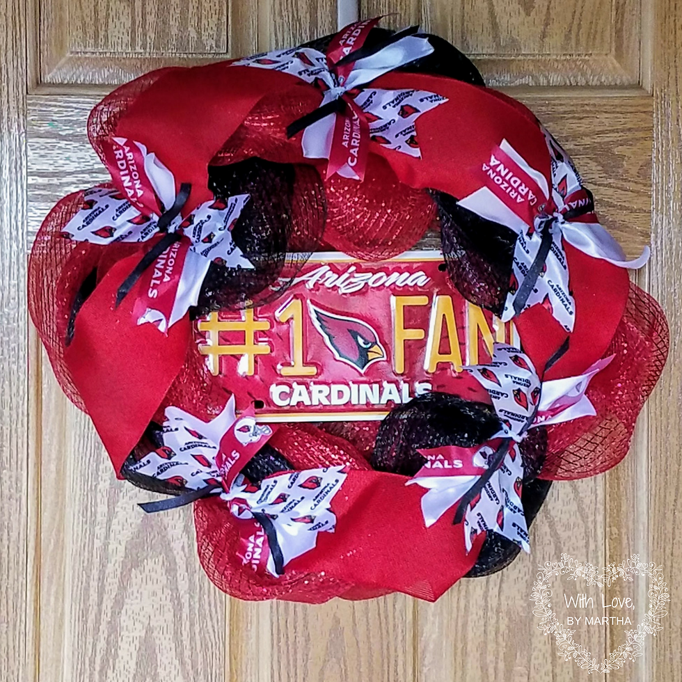Thumbnail: Arizona Teams Inspired Custom Sports Mesh Wreaths