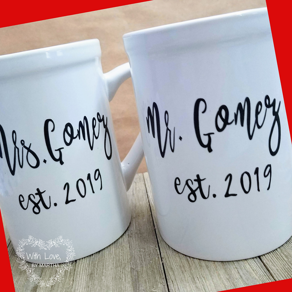 Thumbnail: Wifey and Hubby Mugs (More Designs)