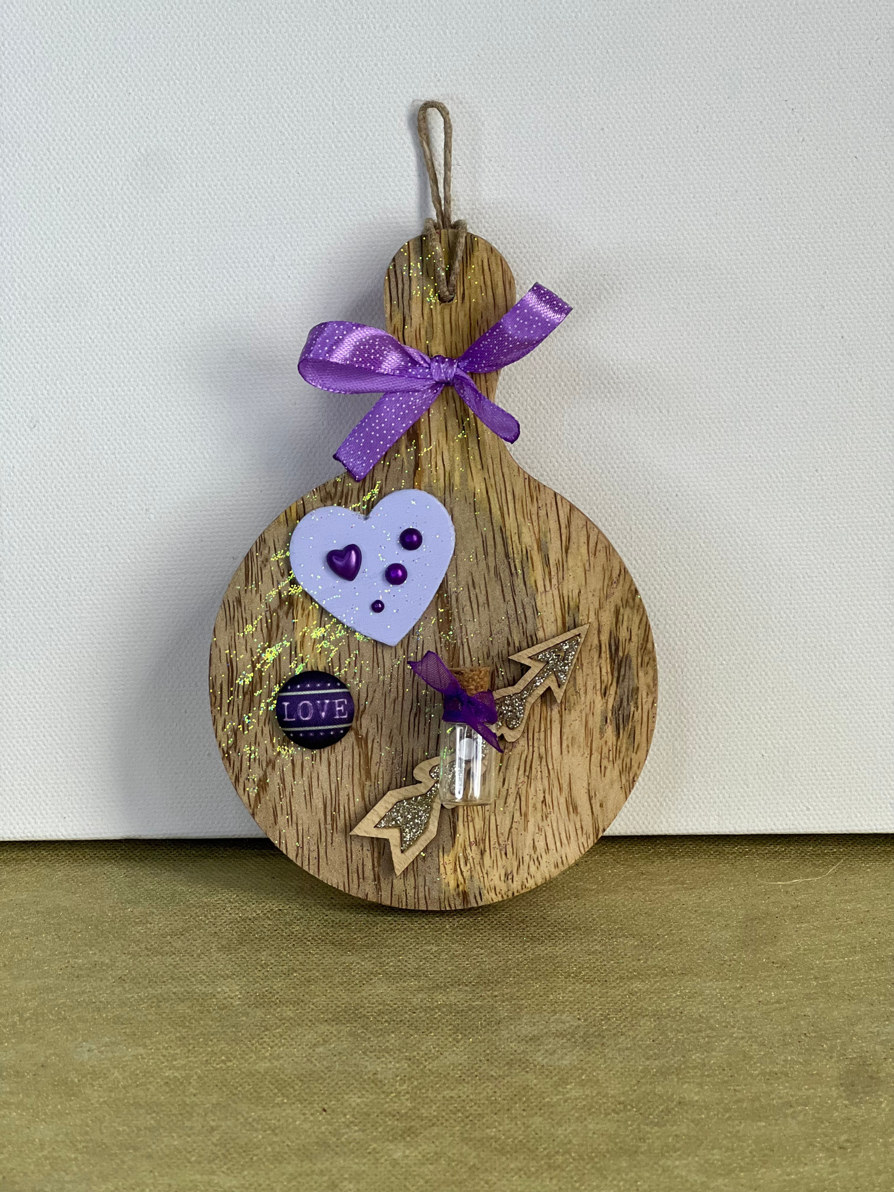 Article : Déco planche à découper bois violette