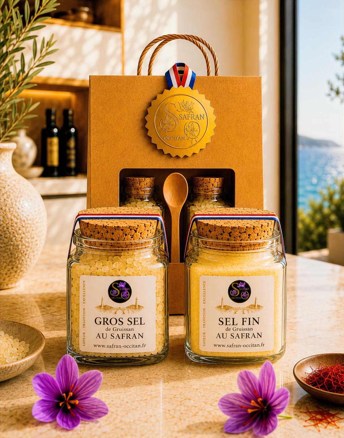 Coffret Duo Sels bio de Gruissan au Safran