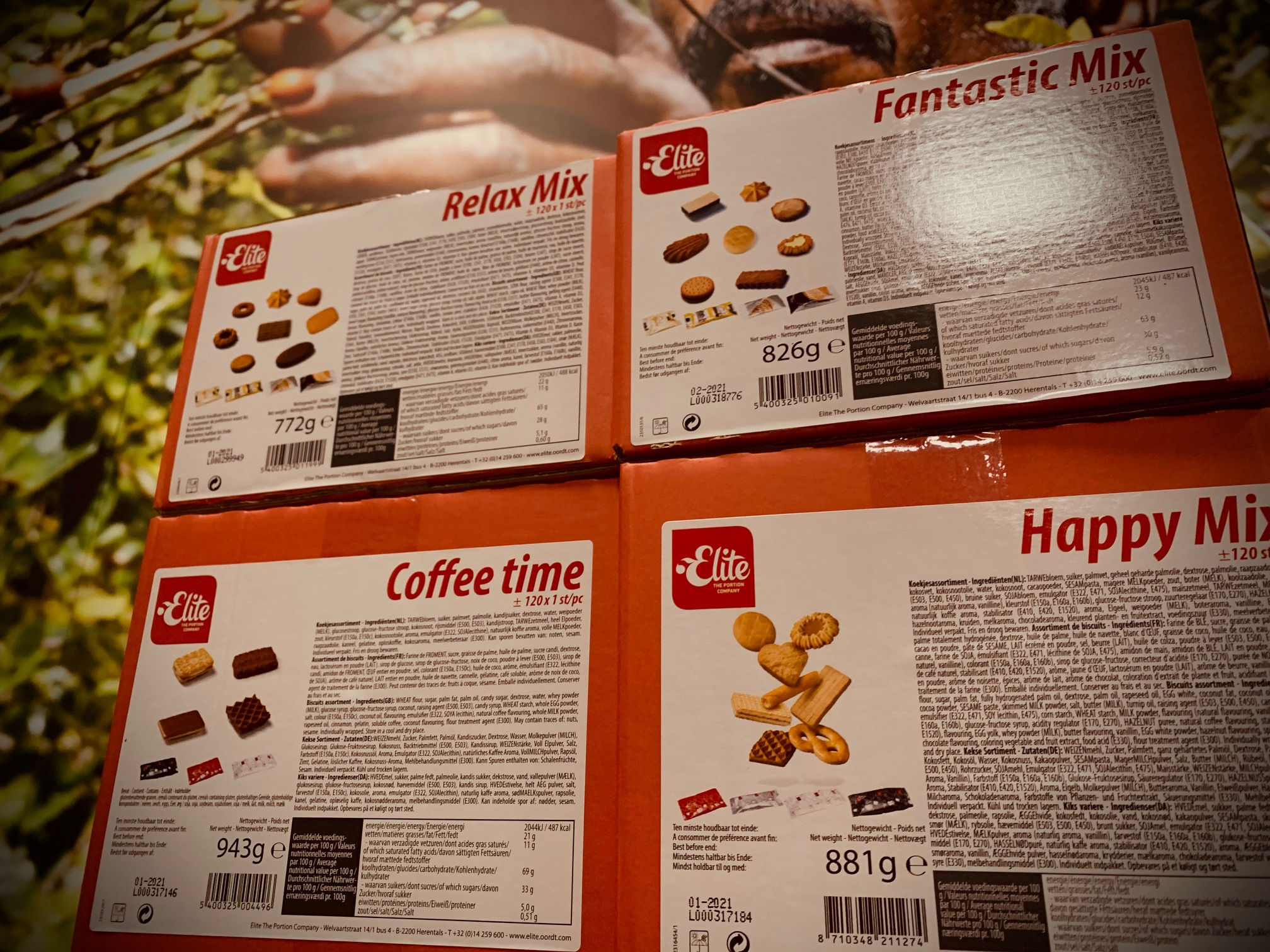 (M) Ceuterick 3+1 RELAX - FANTASTIC - COFFEE TIME & HAPPYMIX 480 STUKS