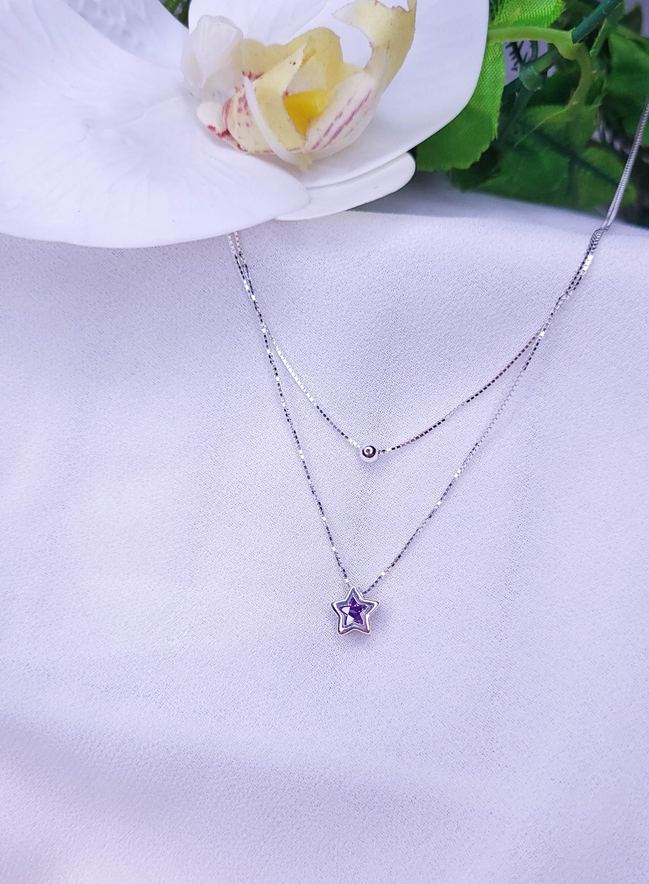Colar Duplo Estrela