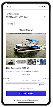 GoRide Boat Rental App