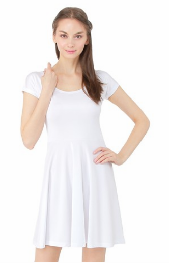 cap sleeve skater dress